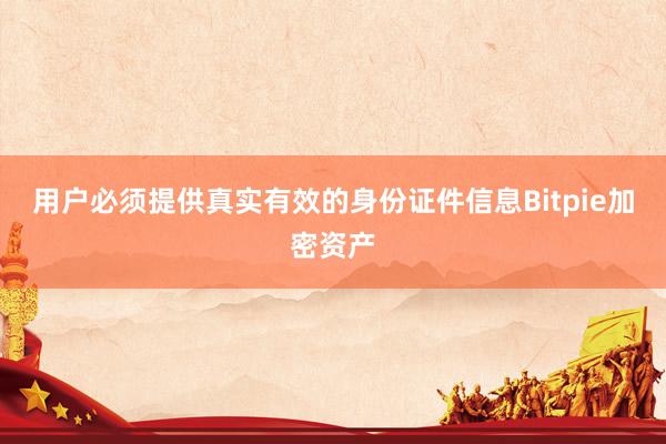 用户必须提供真实有效的身份证件信息Bitpie加密资产