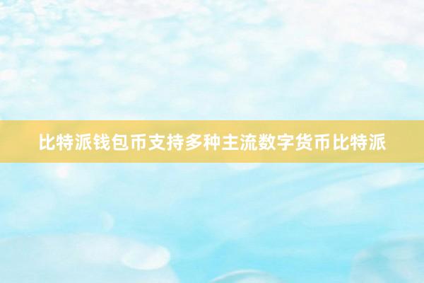 比特派钱包币支持多种主流数字货币比特派