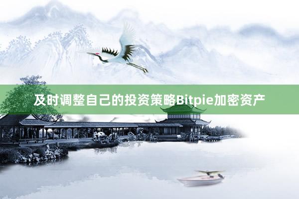 及时调整自己的投资策略Bitpie加密资产