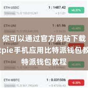 你可以通过官方网站下载Bitpie手机应用比特派钱包教程