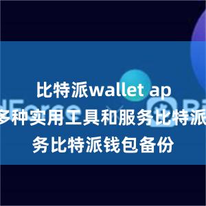 比特派wallet app还具备多种实用工具和服务比特派钱包备份